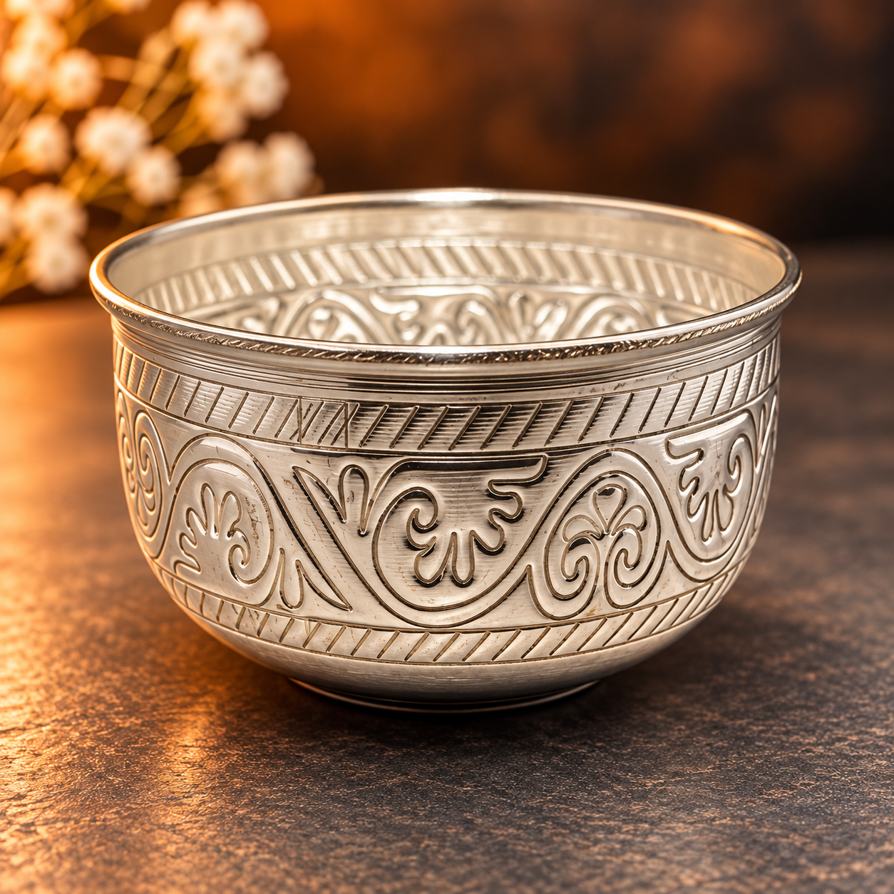 GS Nakshi work prasadam bowl 4" M2