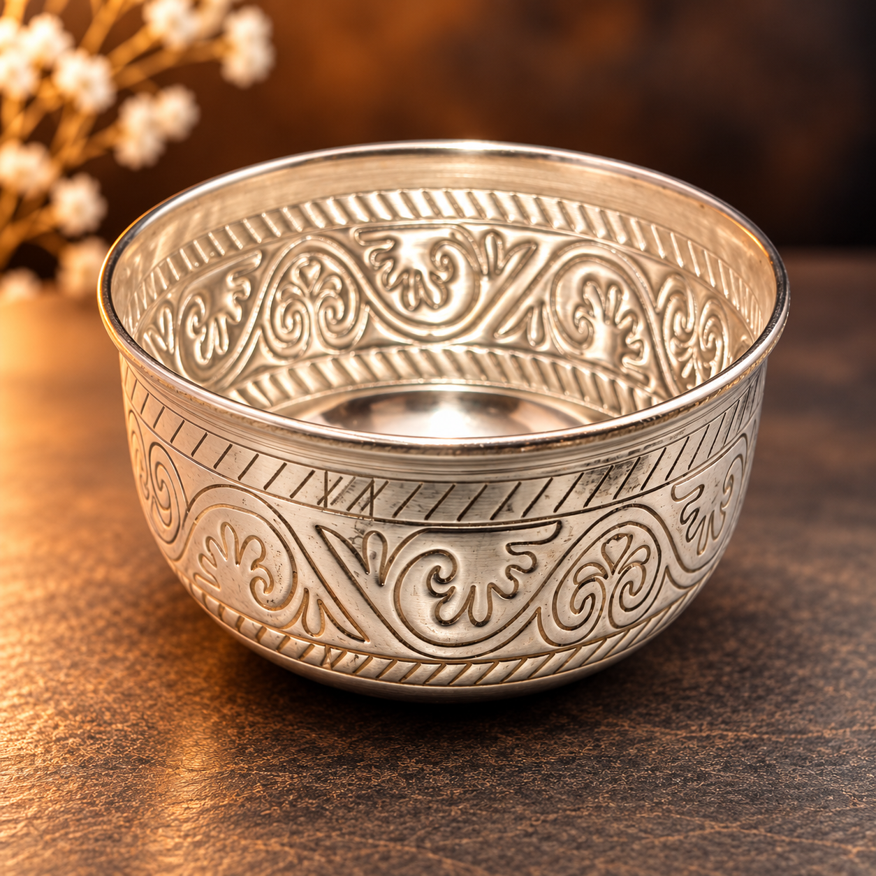 GS Nakshi work prasadam bowl 4" M2