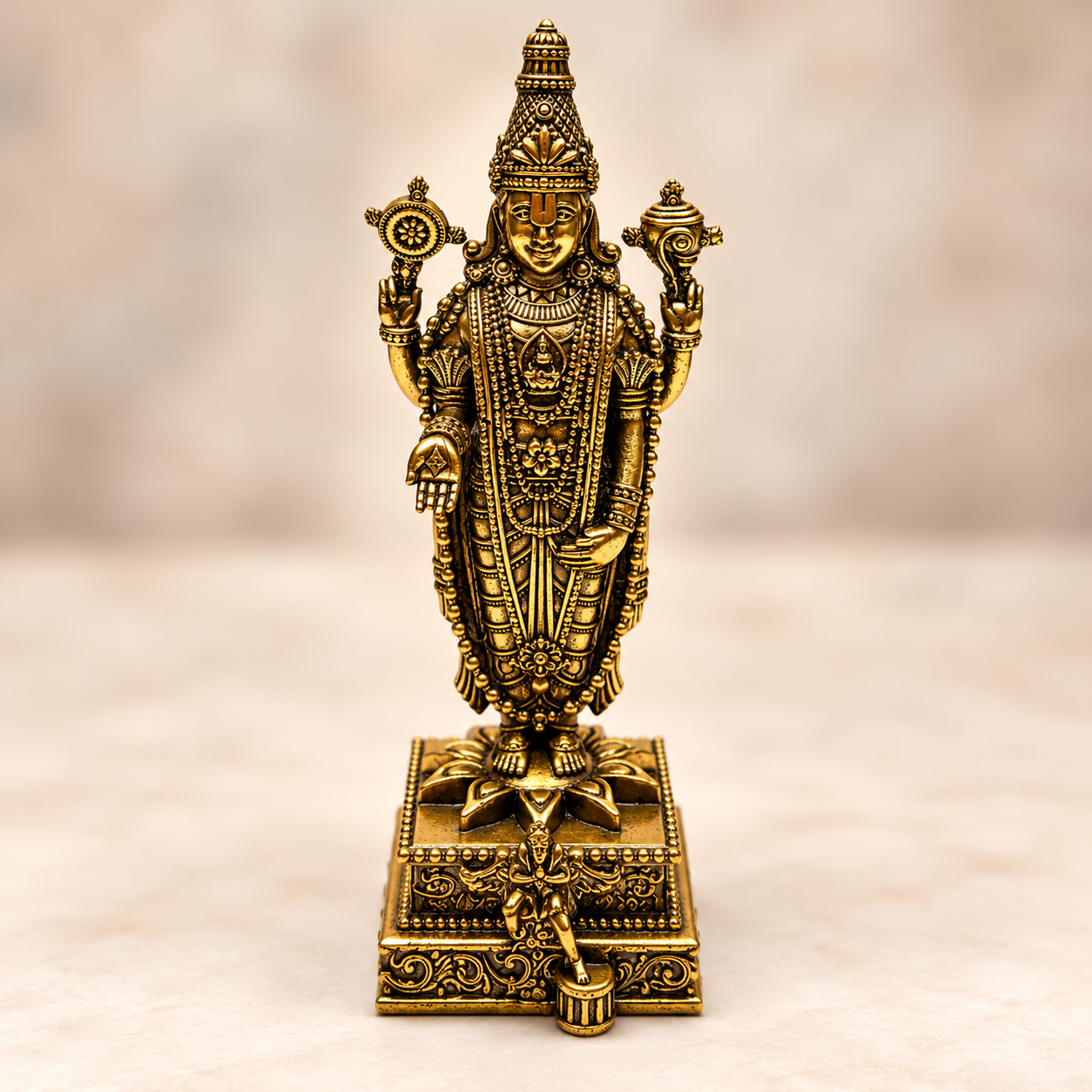 Brass Antique Balaji 8 idol Inches