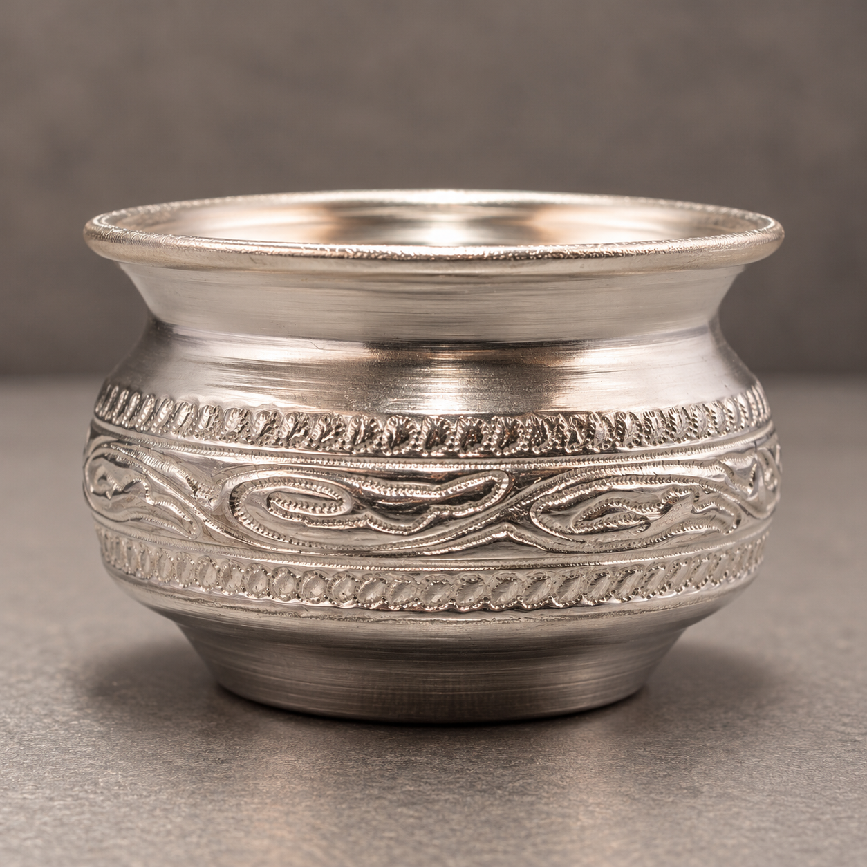 GS Laser Enravin kumkum bowl 2.5"