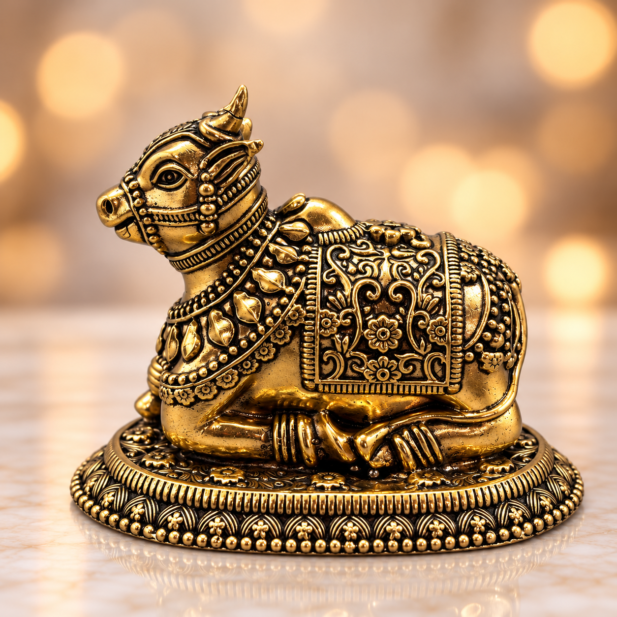 Brass mahanandi idol 4"