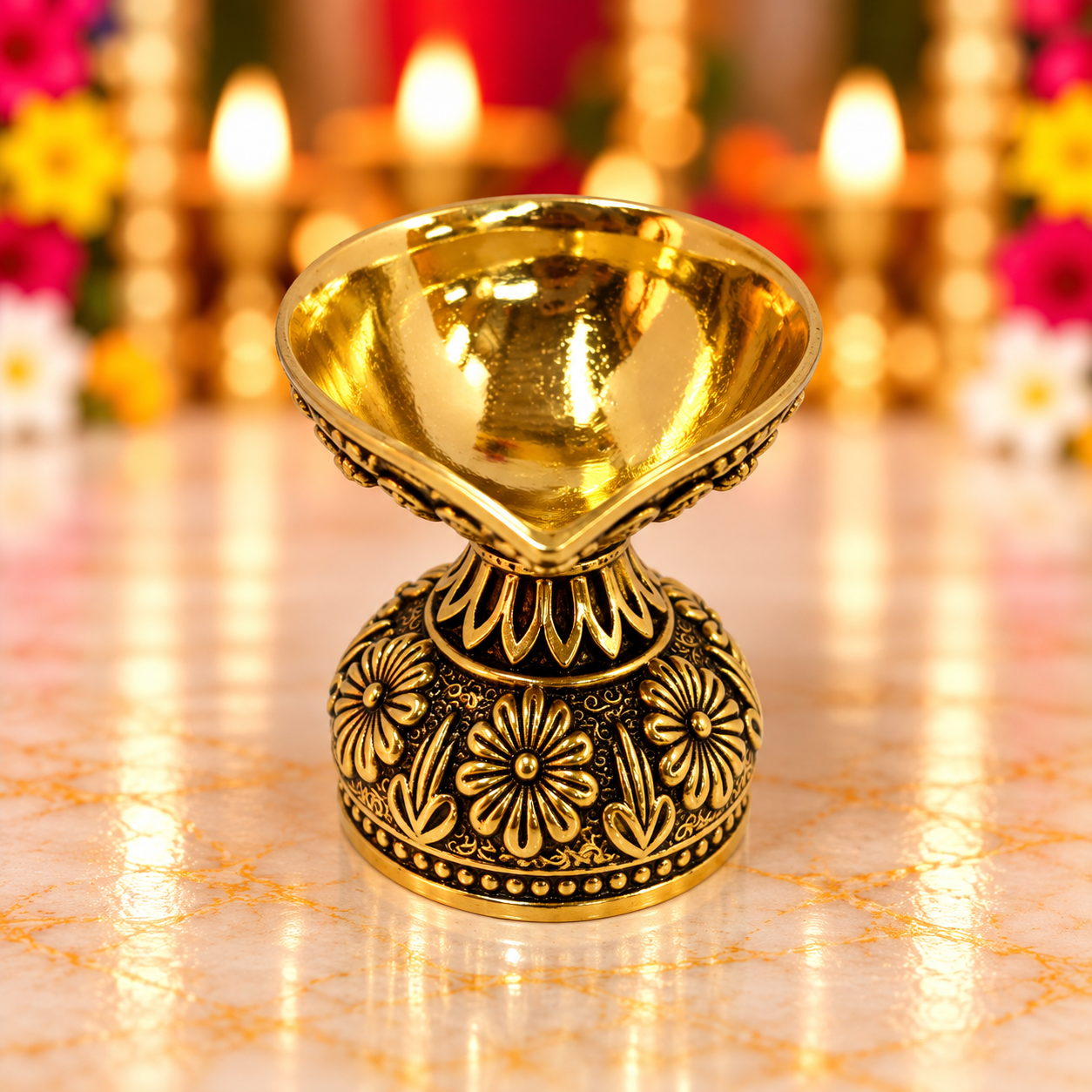 Brass Antique Deepam Mix 3
