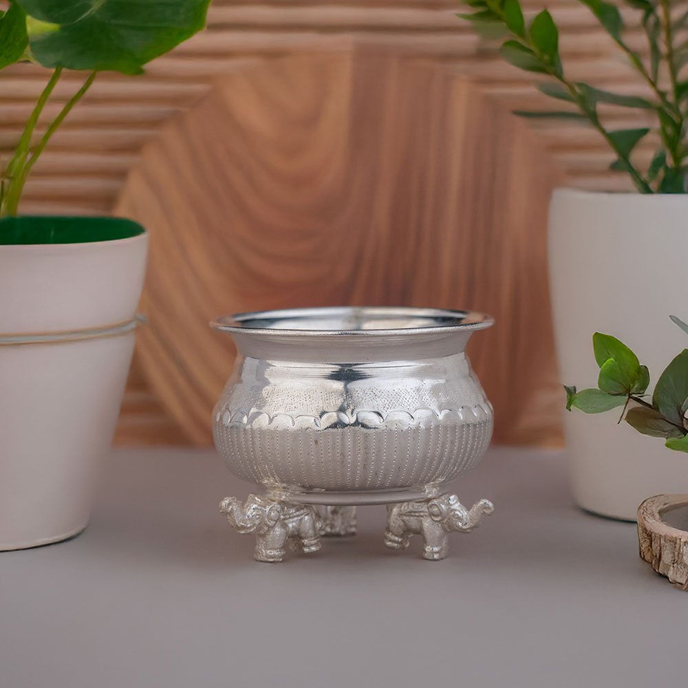Vintage German Silver Kumkum Box