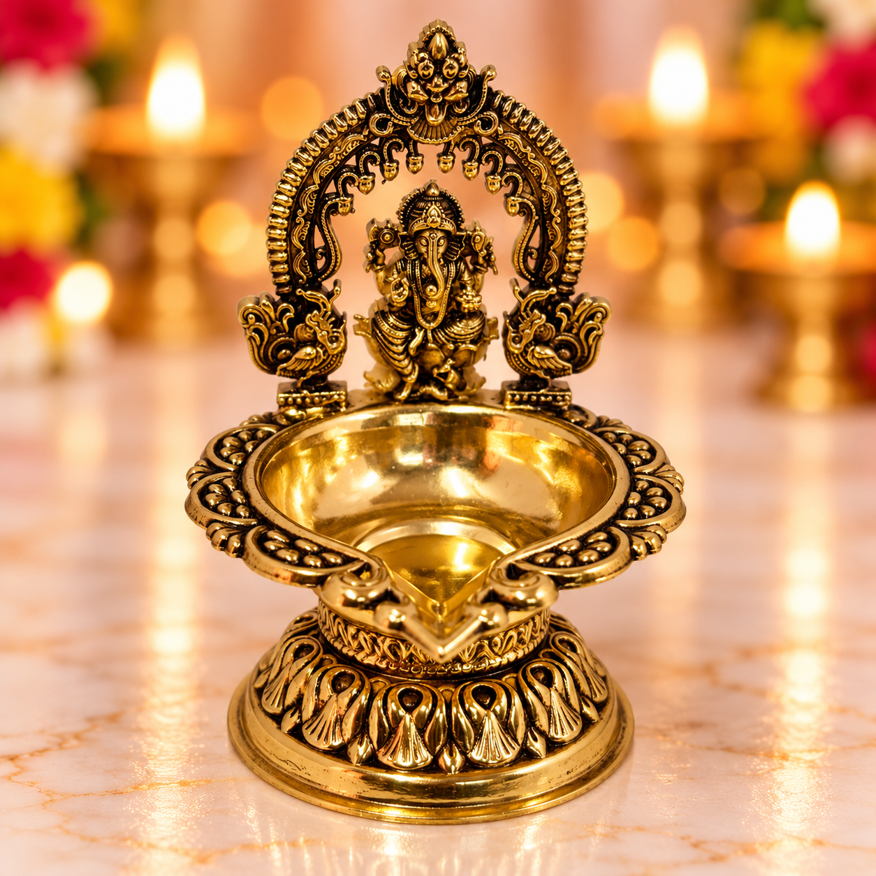 Brass Antique Deepam Mix 1